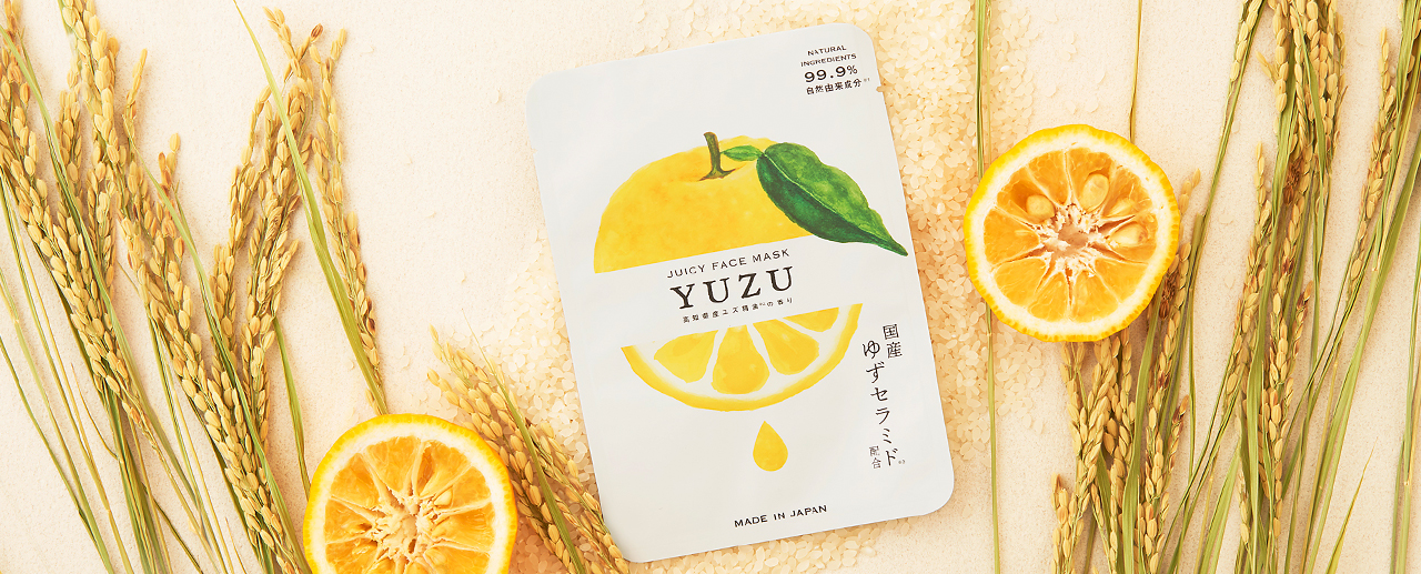 高知県産ＹＵＺＵ ジューシーフェイスマスク